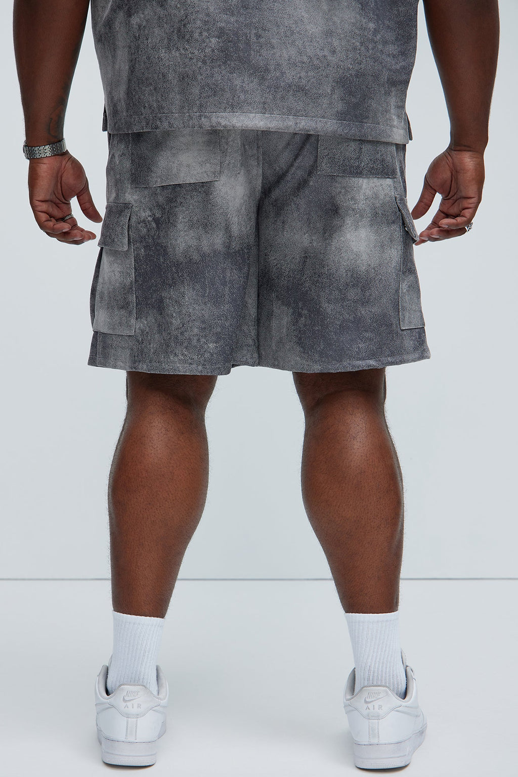 Manor Distressed Shorts - Grey
