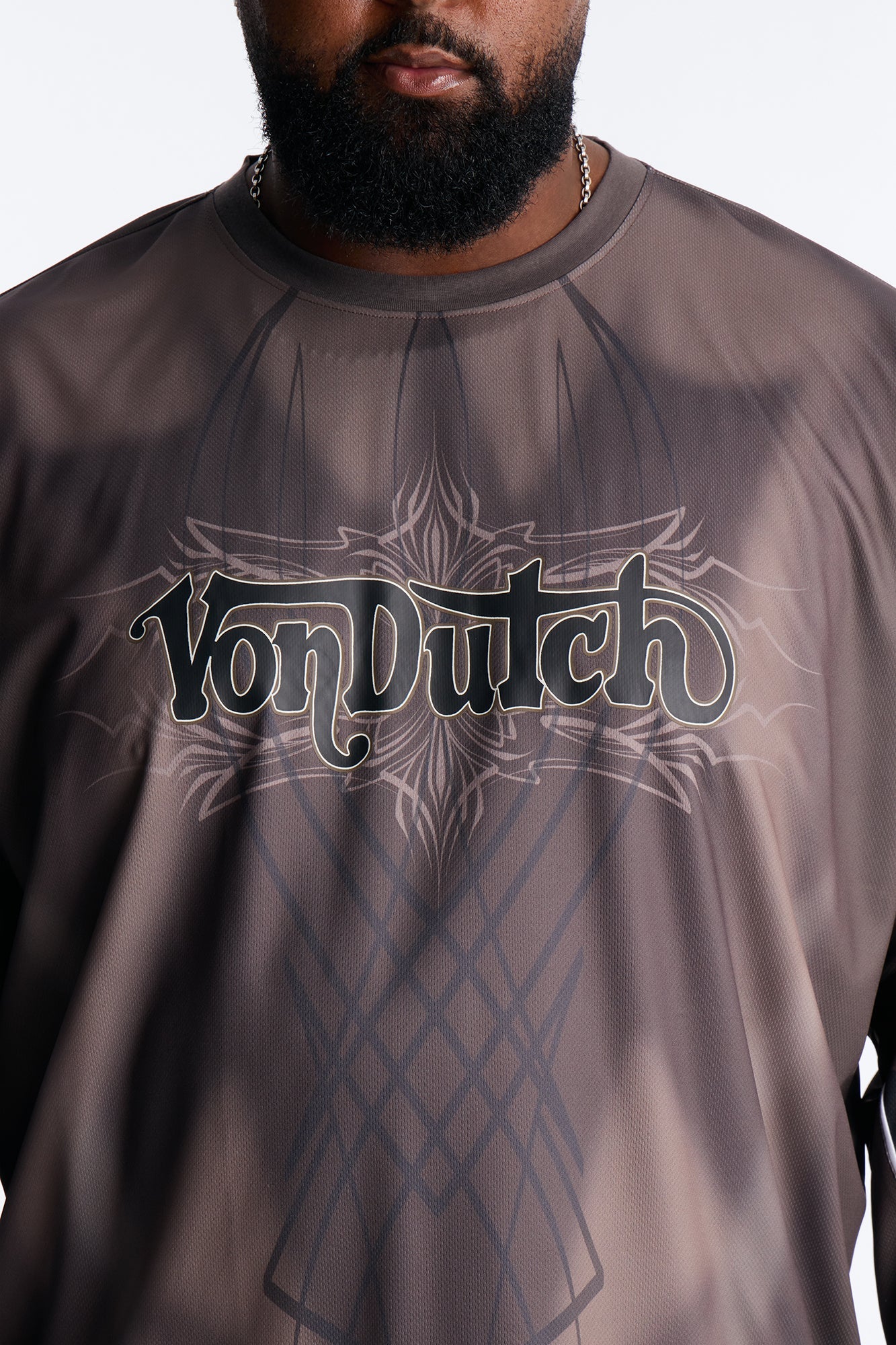 Von Dutch Ember Fade Jersey - Brown