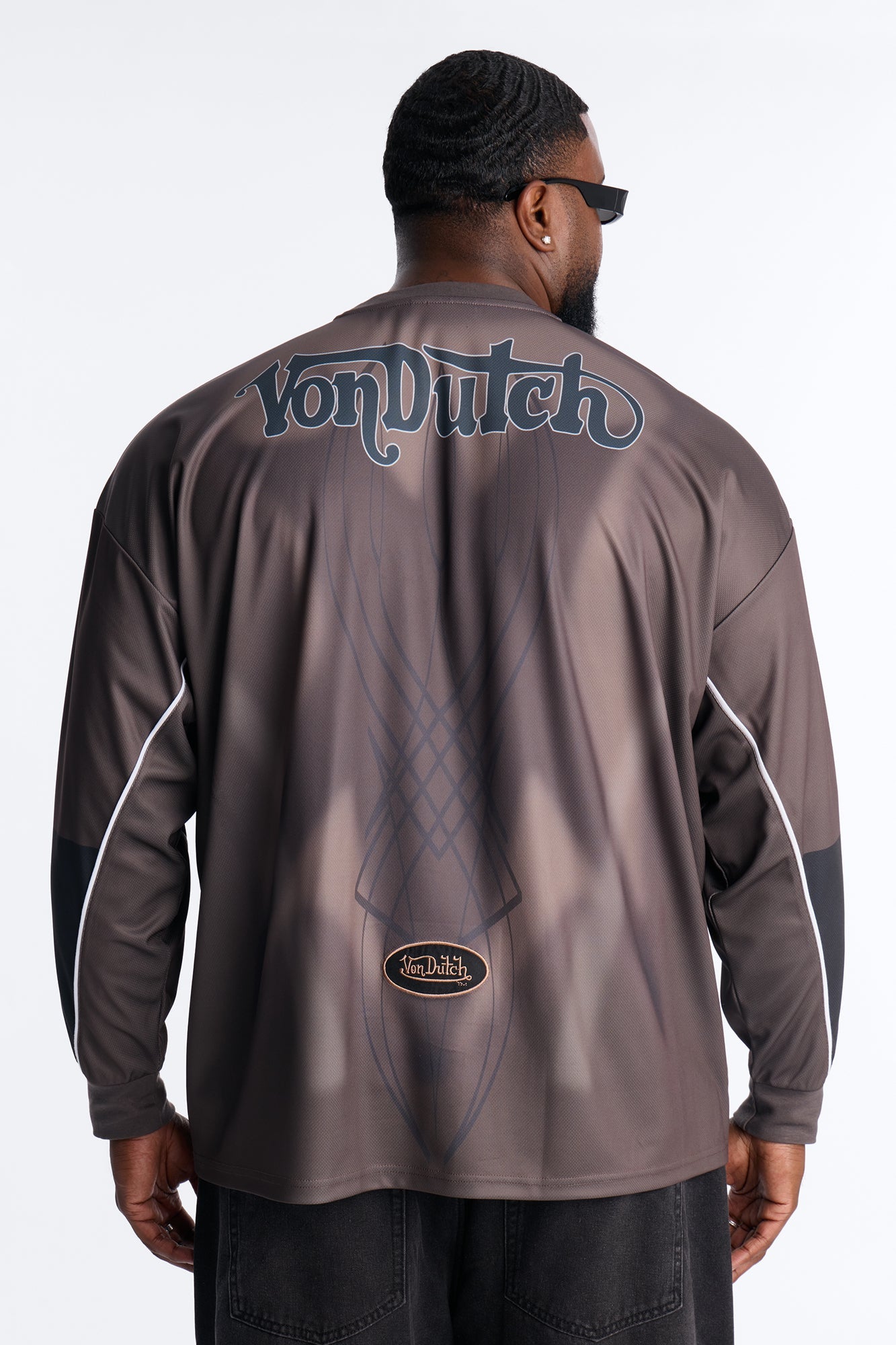 Von Dutch Ember Fade Jersey - Brown