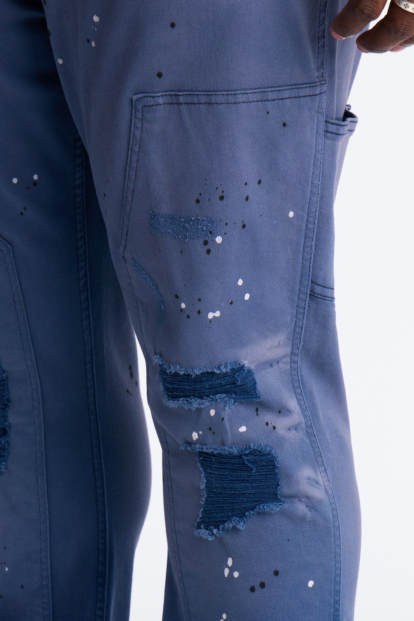 Stacked Skinny Flare Old Painters Carpenter Jean - Navy