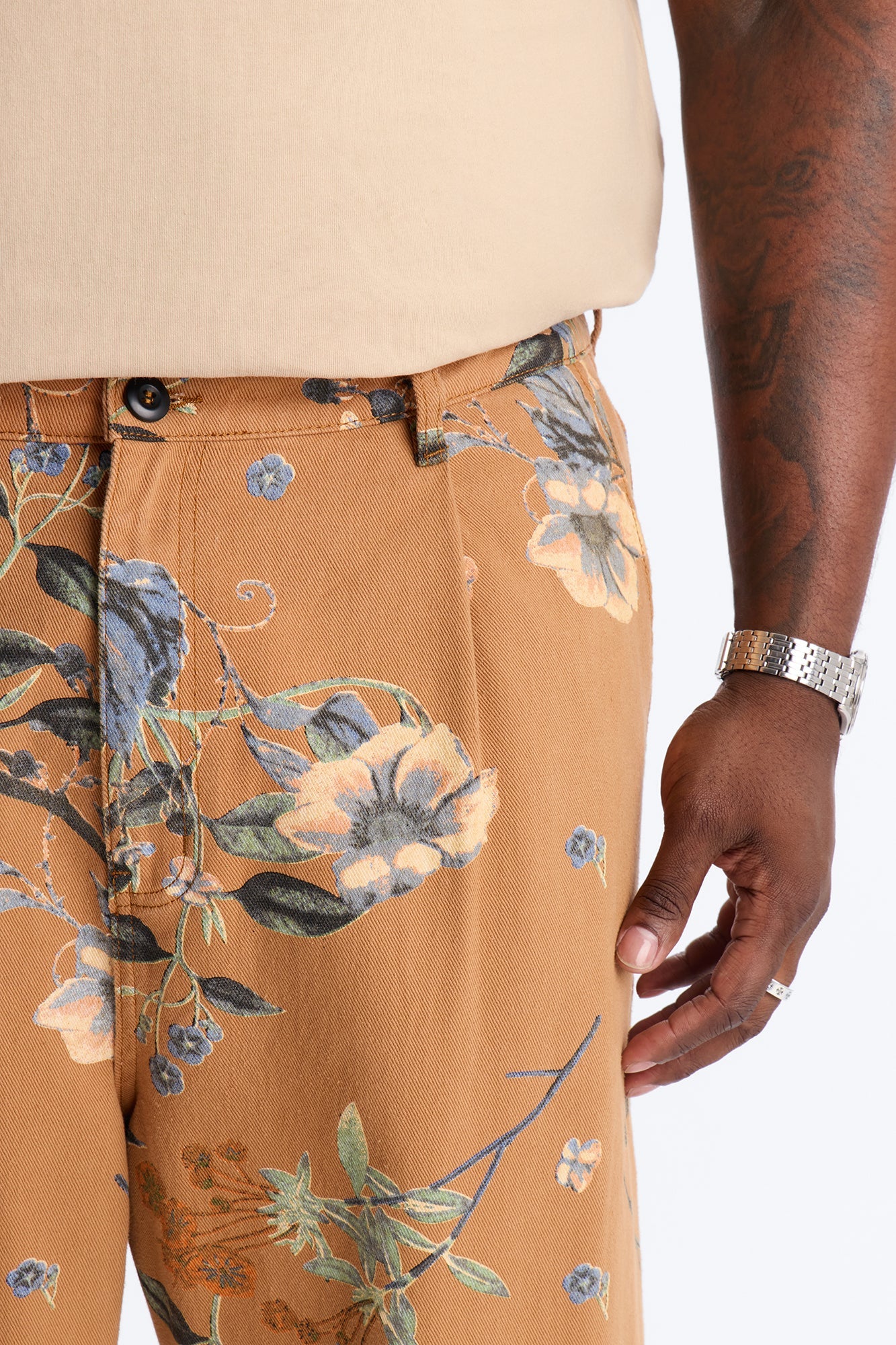 Wide Leg Destiny Flora Pant - Brown