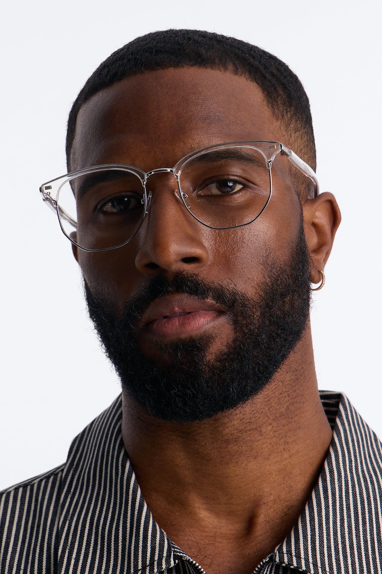Slow Morning Hours Sunglasses - Clear/Silver