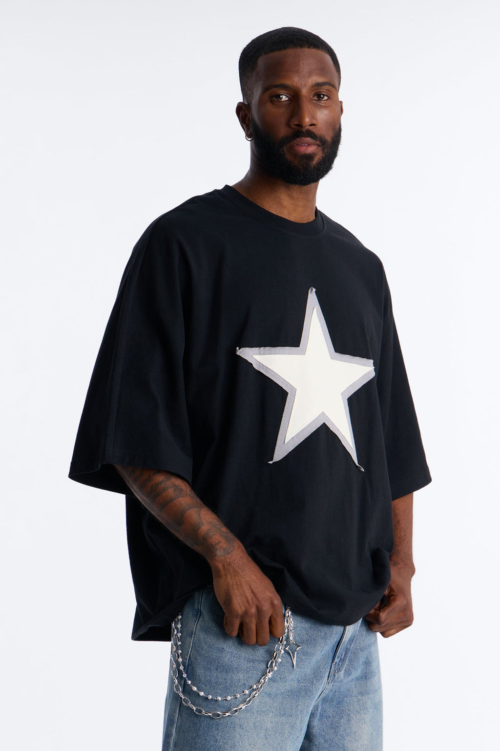 Star Sound Eclipse Layered Pant Chain - Silver