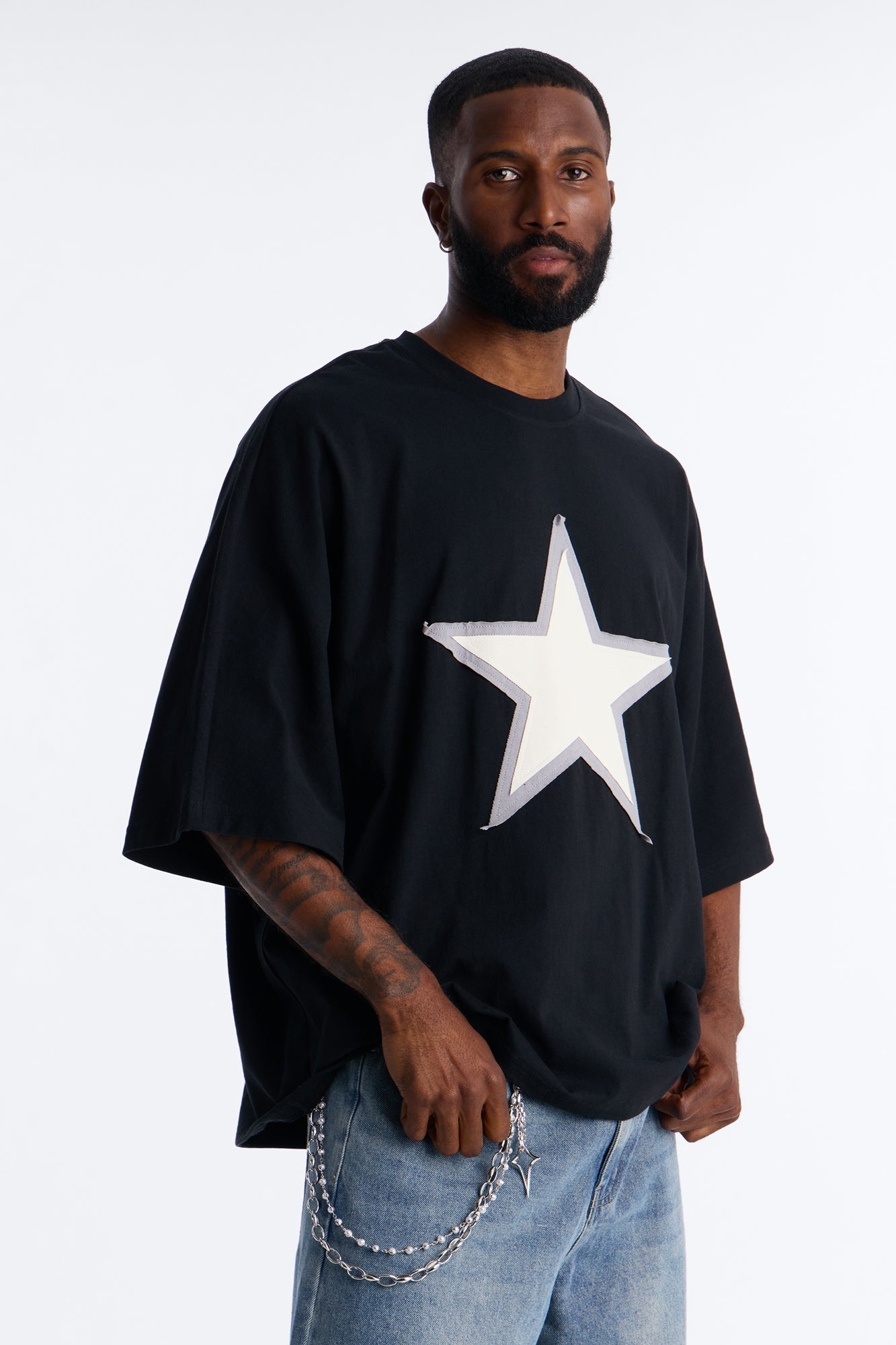 Star Sound Eclipse Layered Pant Chain - Silver