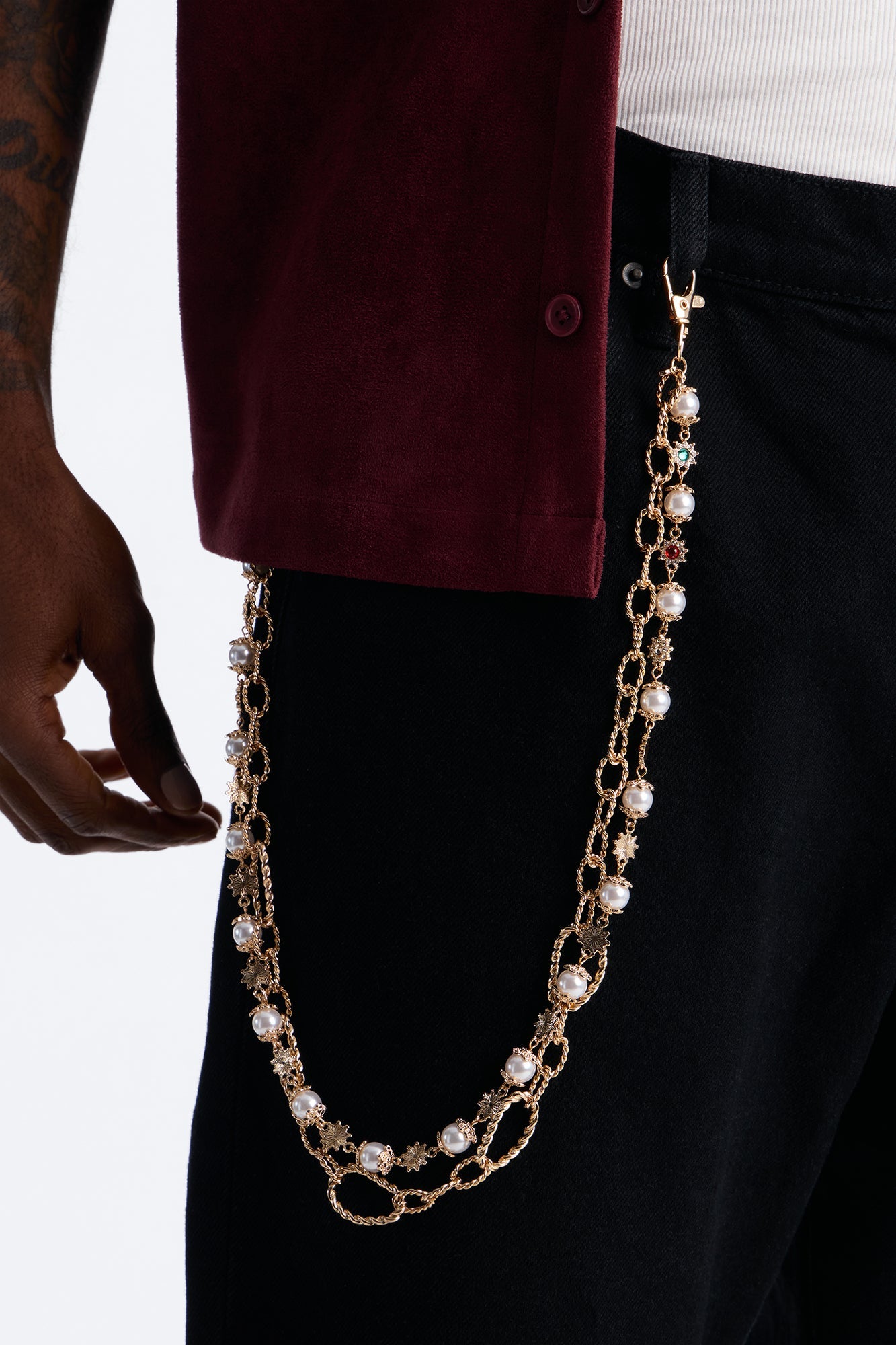Empire Link Pant Chain - Gold