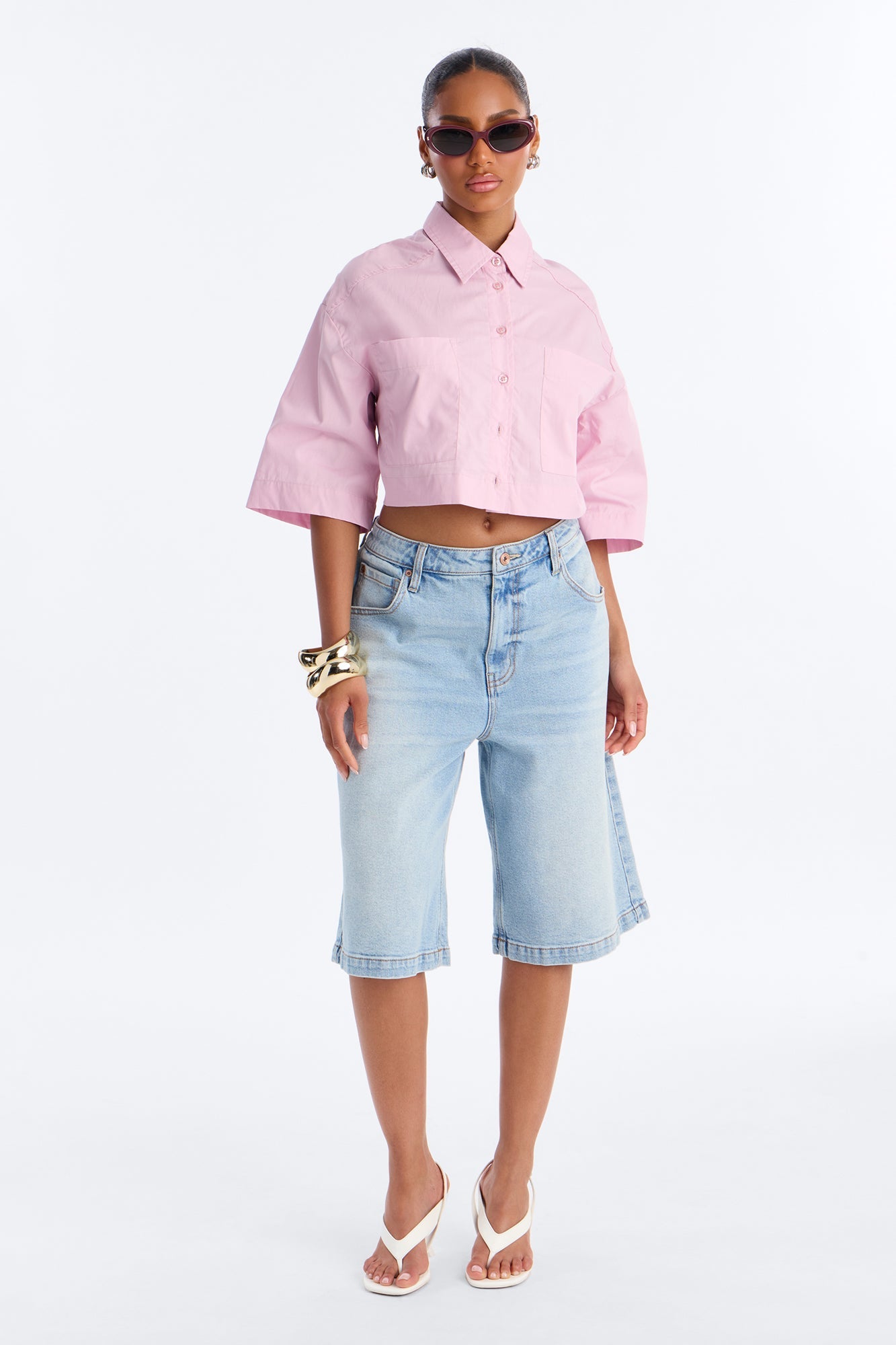 Busy Weekends Poplin Shirt - Lilac