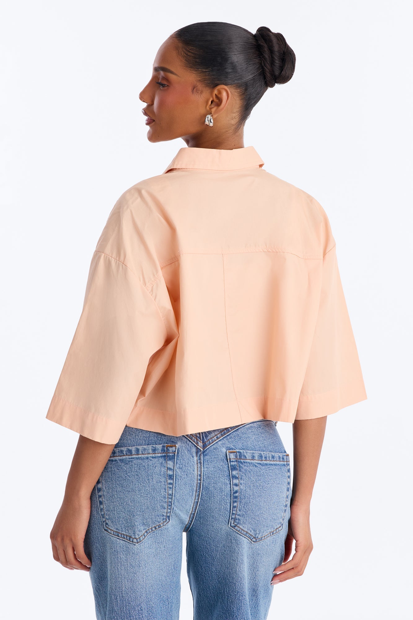 Busy Weekends Poplin Shirt - Peach