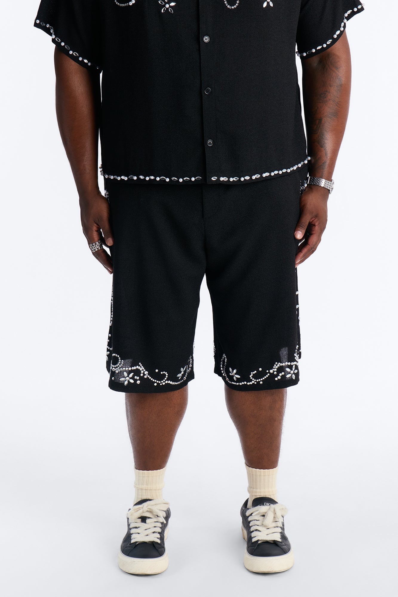 Baggy Wanderlust Pearl Journey Short - Black