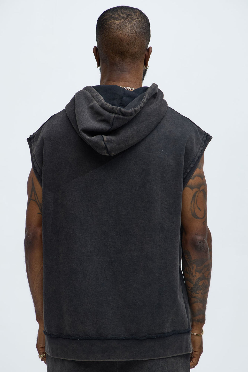 Utah Sleeveless Hoodie - Black