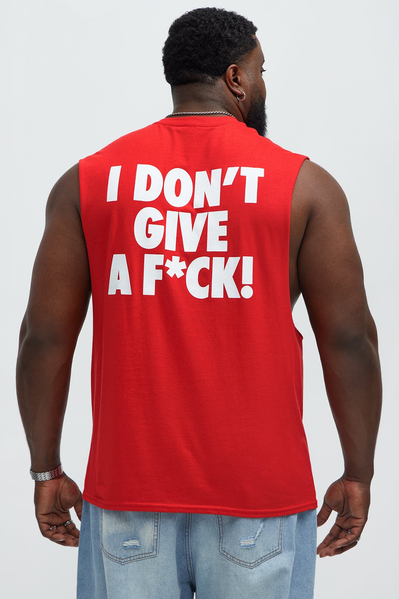 Believe This Muscle Tee - Red