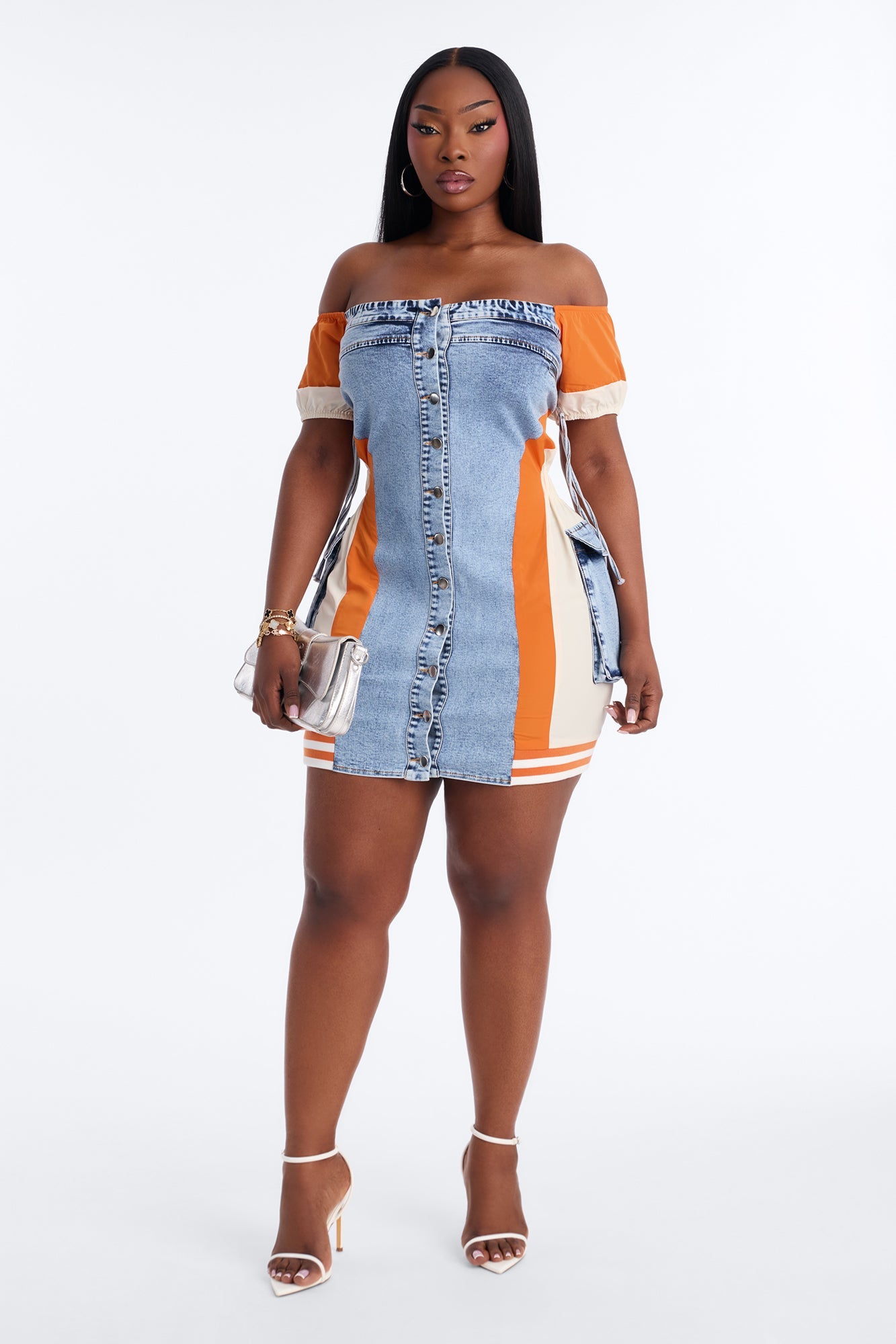 Iconic Sonic Denim Mini Dress - Denim