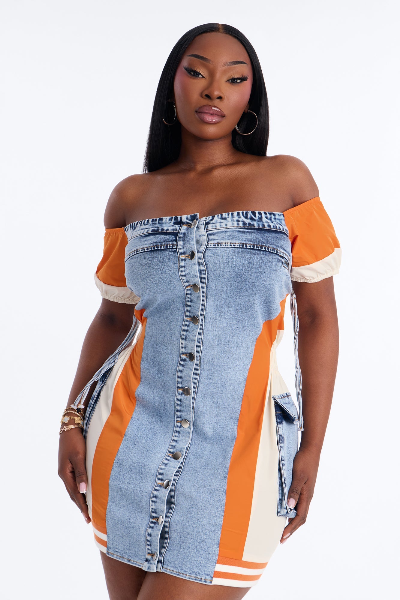 Iconic Sonic Denim Mini Dress - Denim