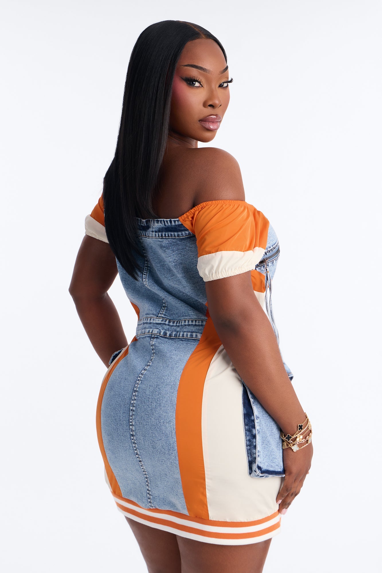 Iconic Sonic Denim Mini Dress - Denim