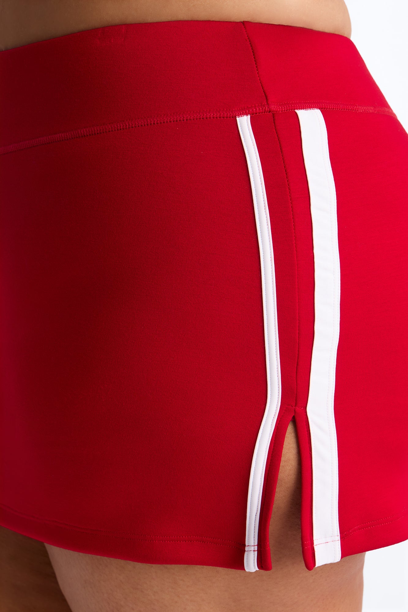 Playing Catch Up Scuba Micro Mini Skort - Red