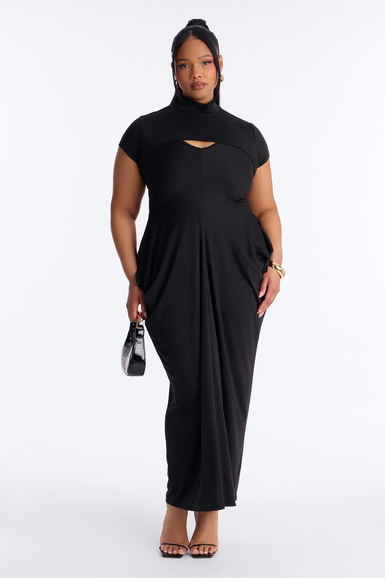 Daria Maxi Dress Set - Black