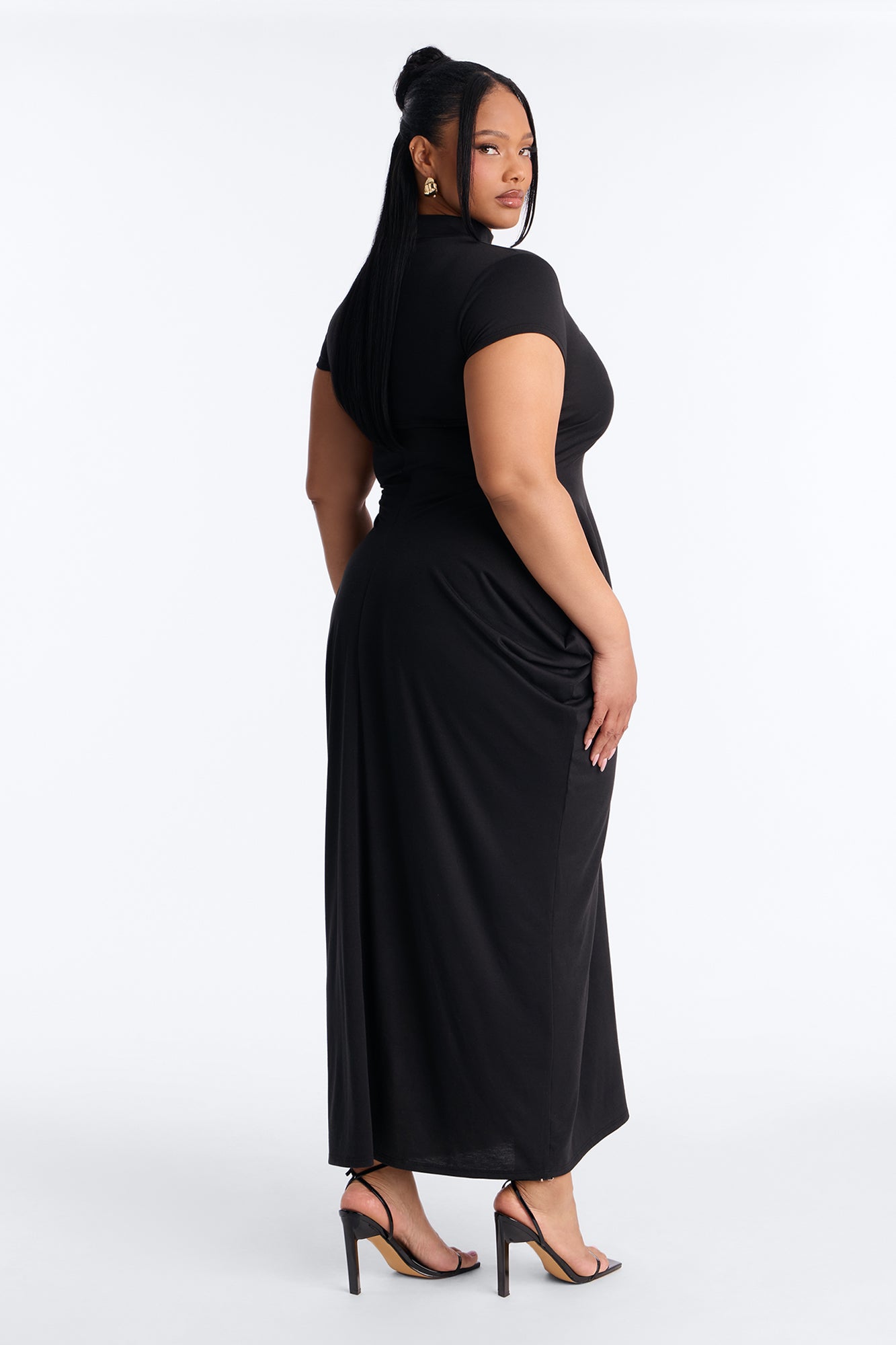 Daria Maxi Dress Set - Black