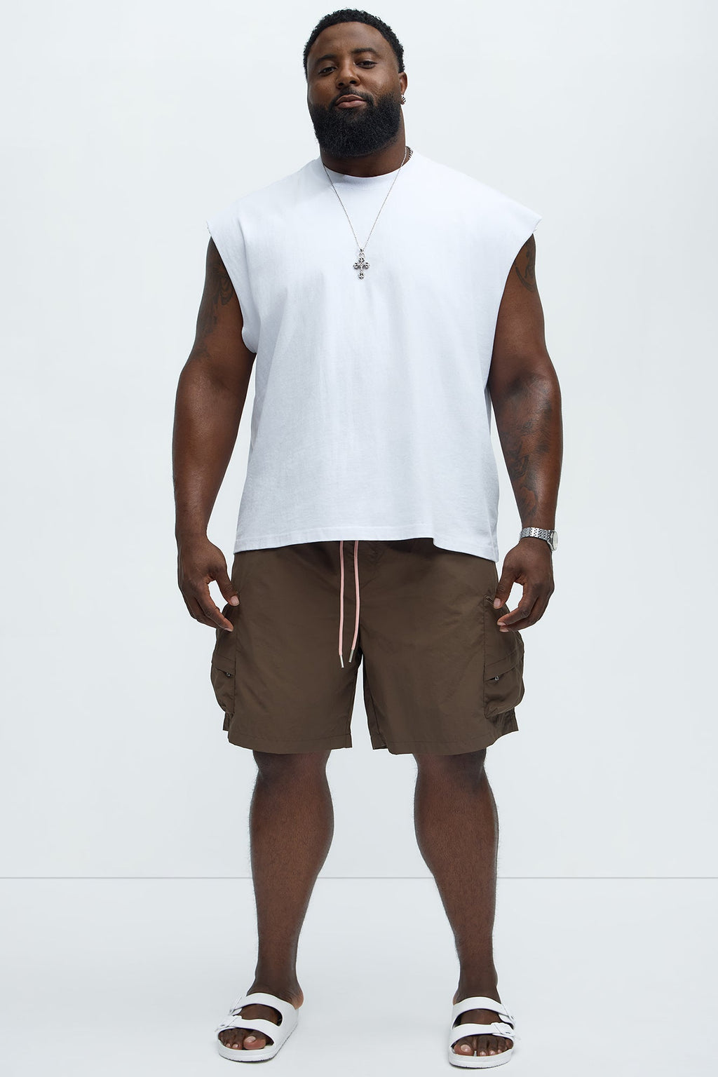 Take A Hike Cargo Shorts - Brown