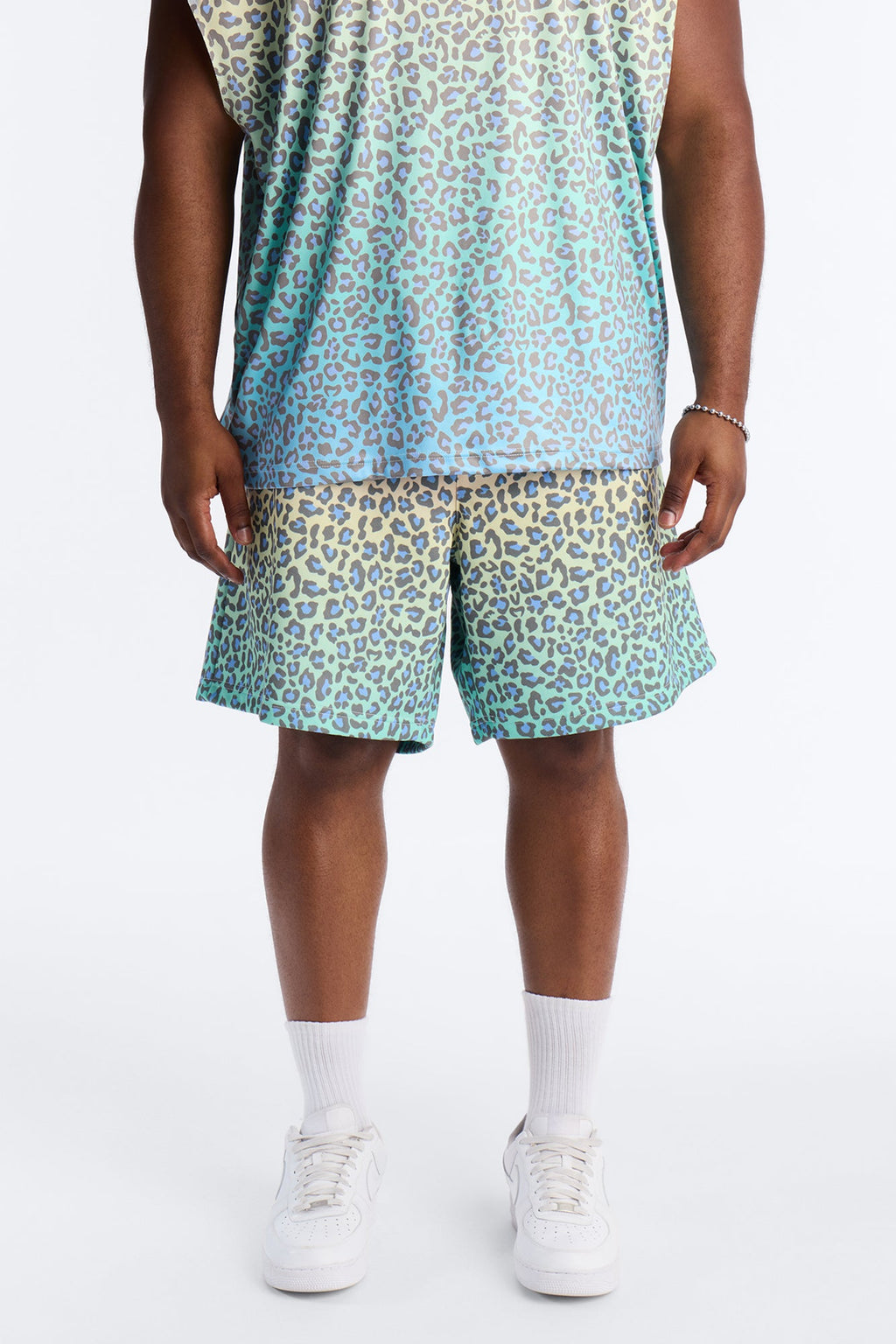 Electric Rave Leopard Relaxed Short - Multi Color