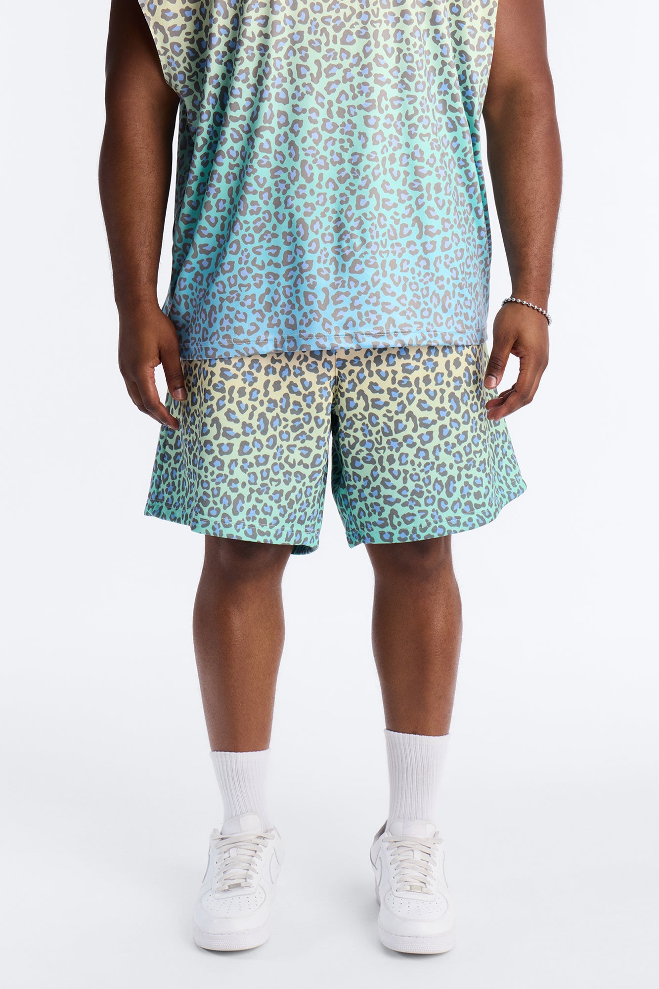 Electric Rave Leopard Relaxed Short - Multi Color