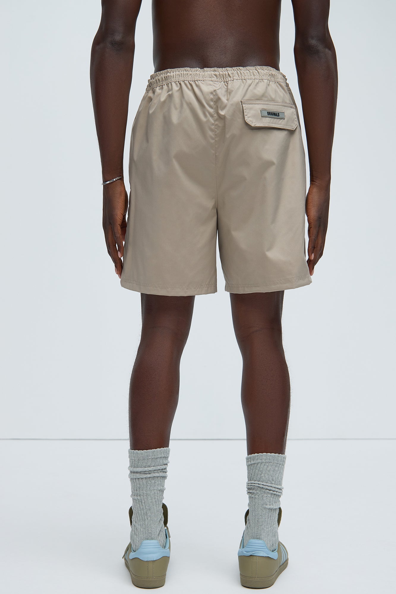 Originals Nylon Warm Up Shorts - Stone