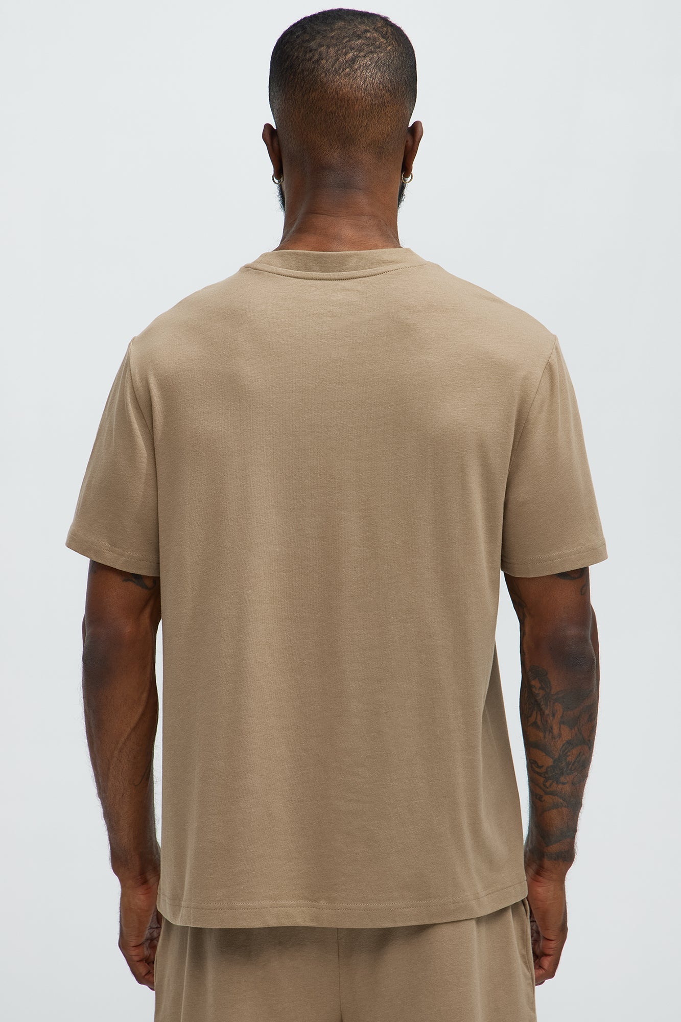 Essential Modal Lounge Short Sleeve Tee - Taupe