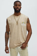 Von Dutch Winged Eye Muscle Tee - Cream