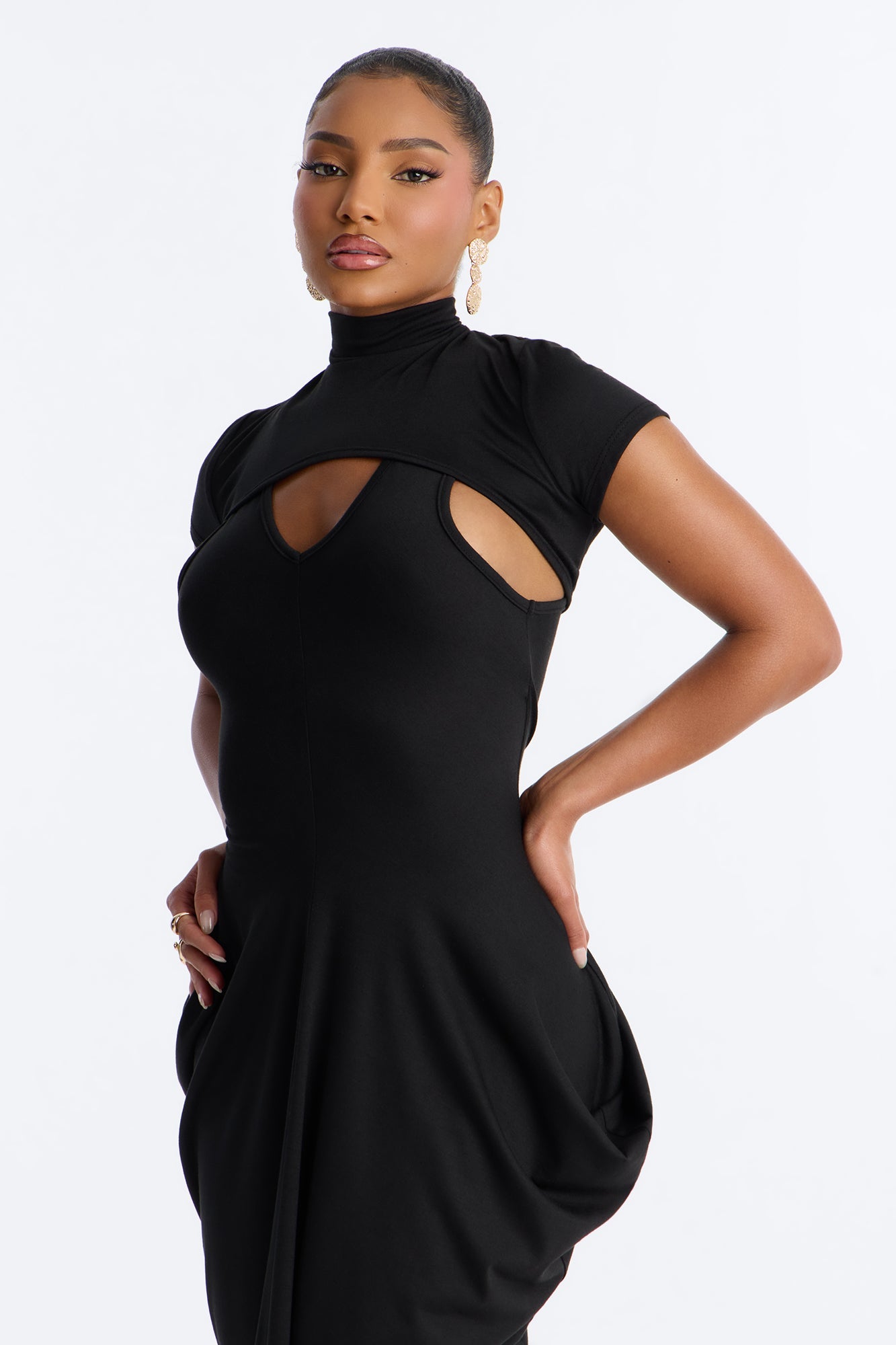 Daria Maxi Dress Set - Black