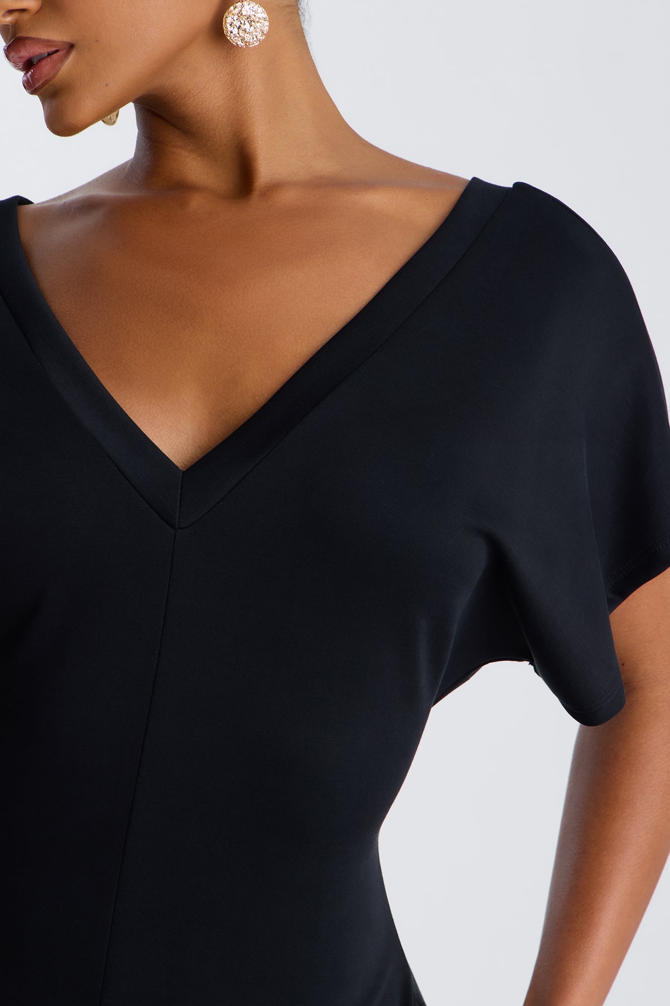 Let's Relax Barrel Wide Leg Jumpsuit - Black