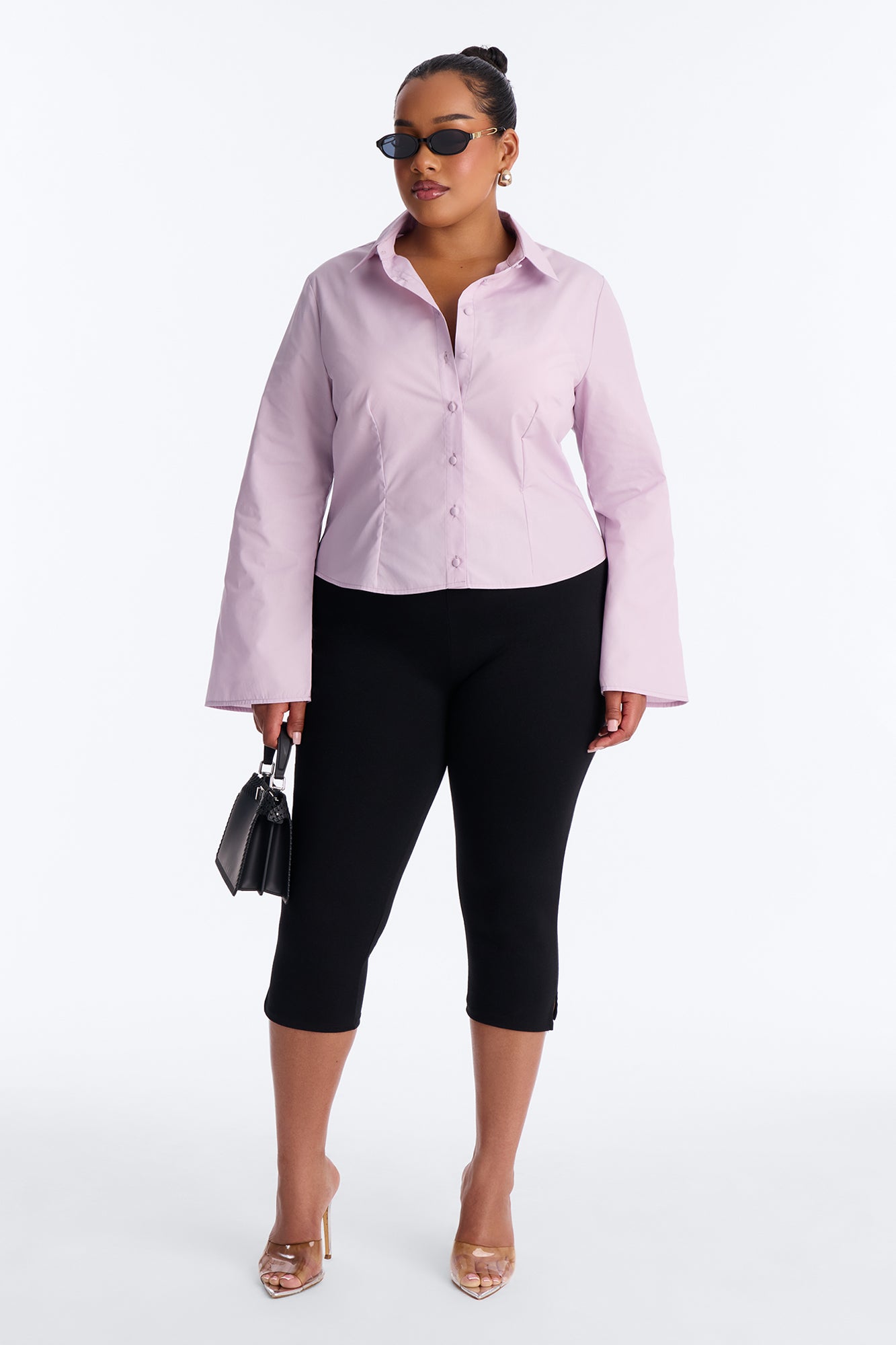 Morgan Poplin Shirt - Lilac