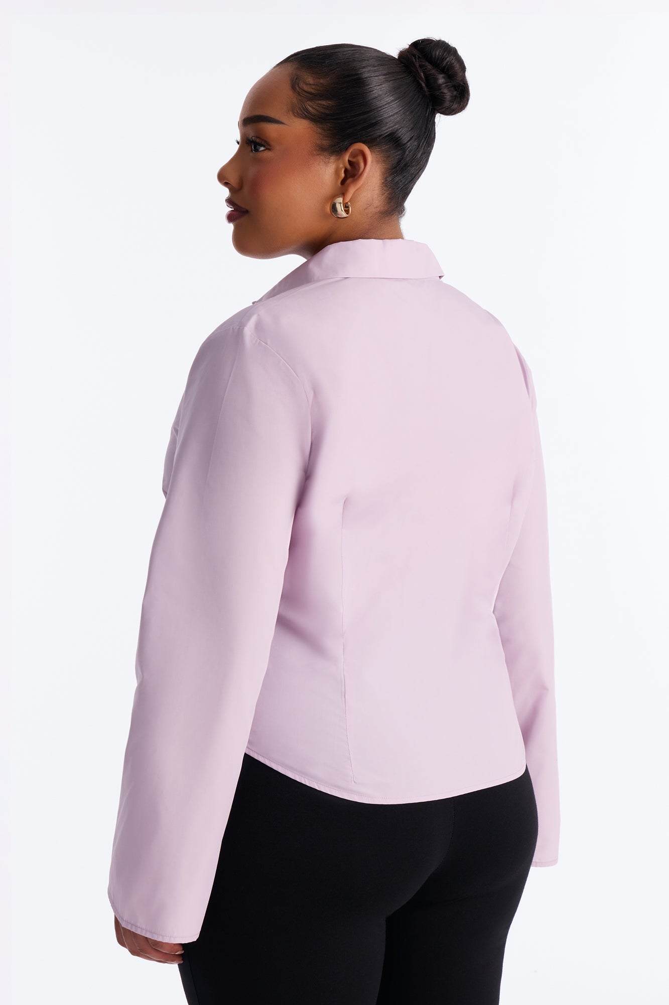 Morgan Poplin Shirt - Lilac