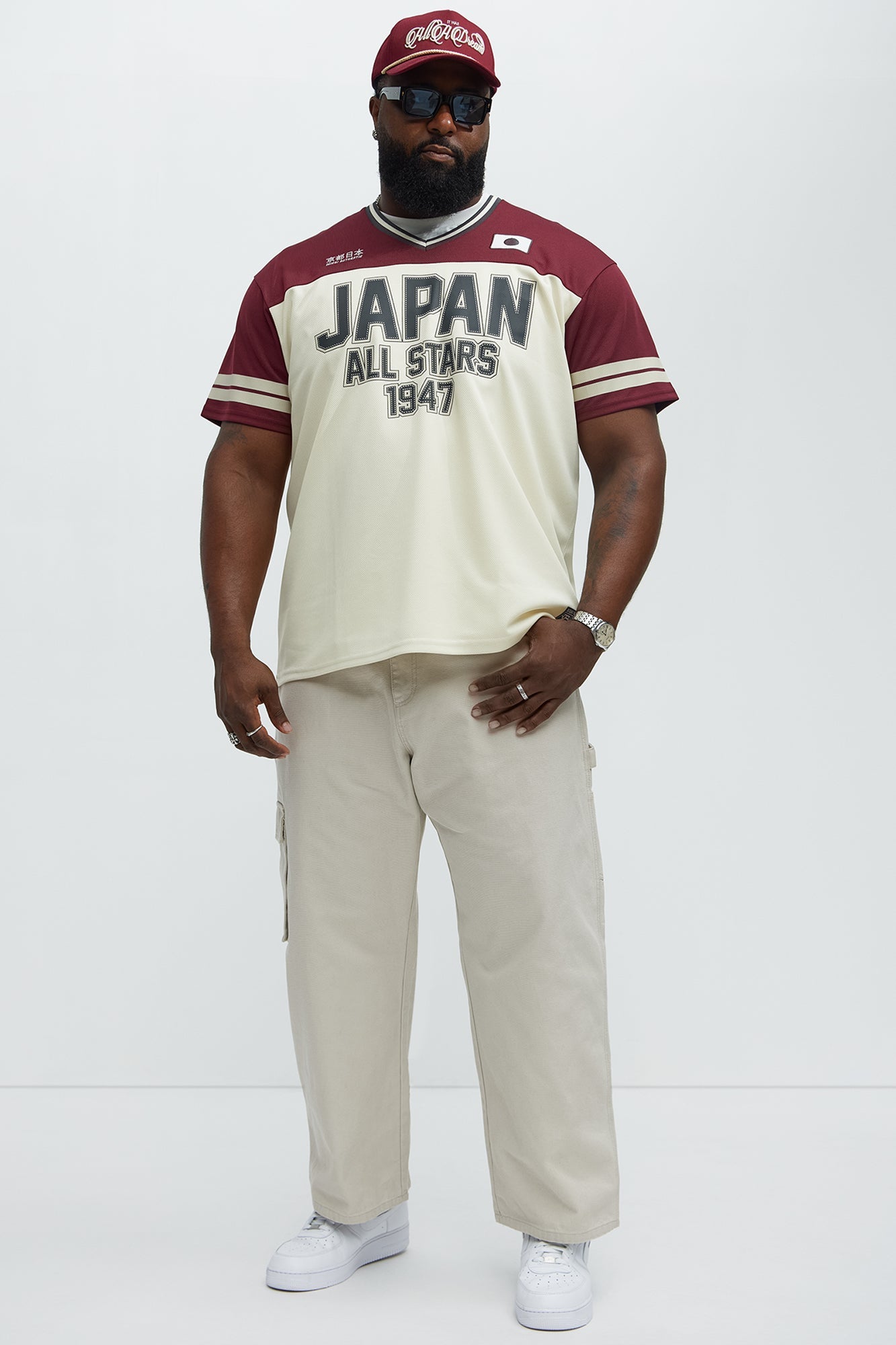 Japan All Stars Jersey - Burgundy/combo