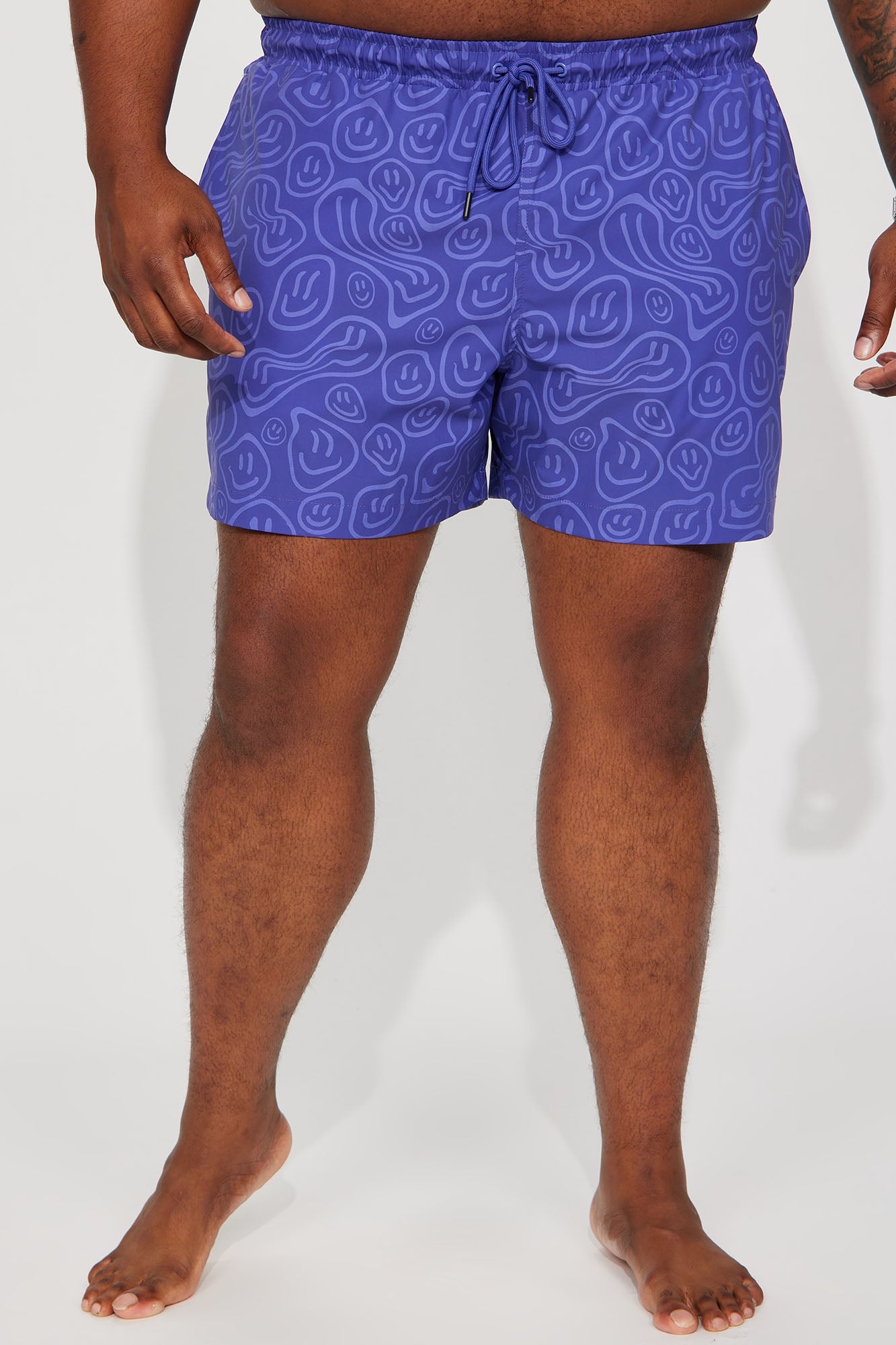 Good Day Print Change Swim Trunk 6″ - Purple