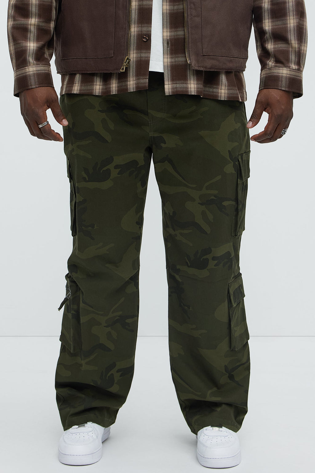 Stay On It Straight Cargo Pants - Camouflage