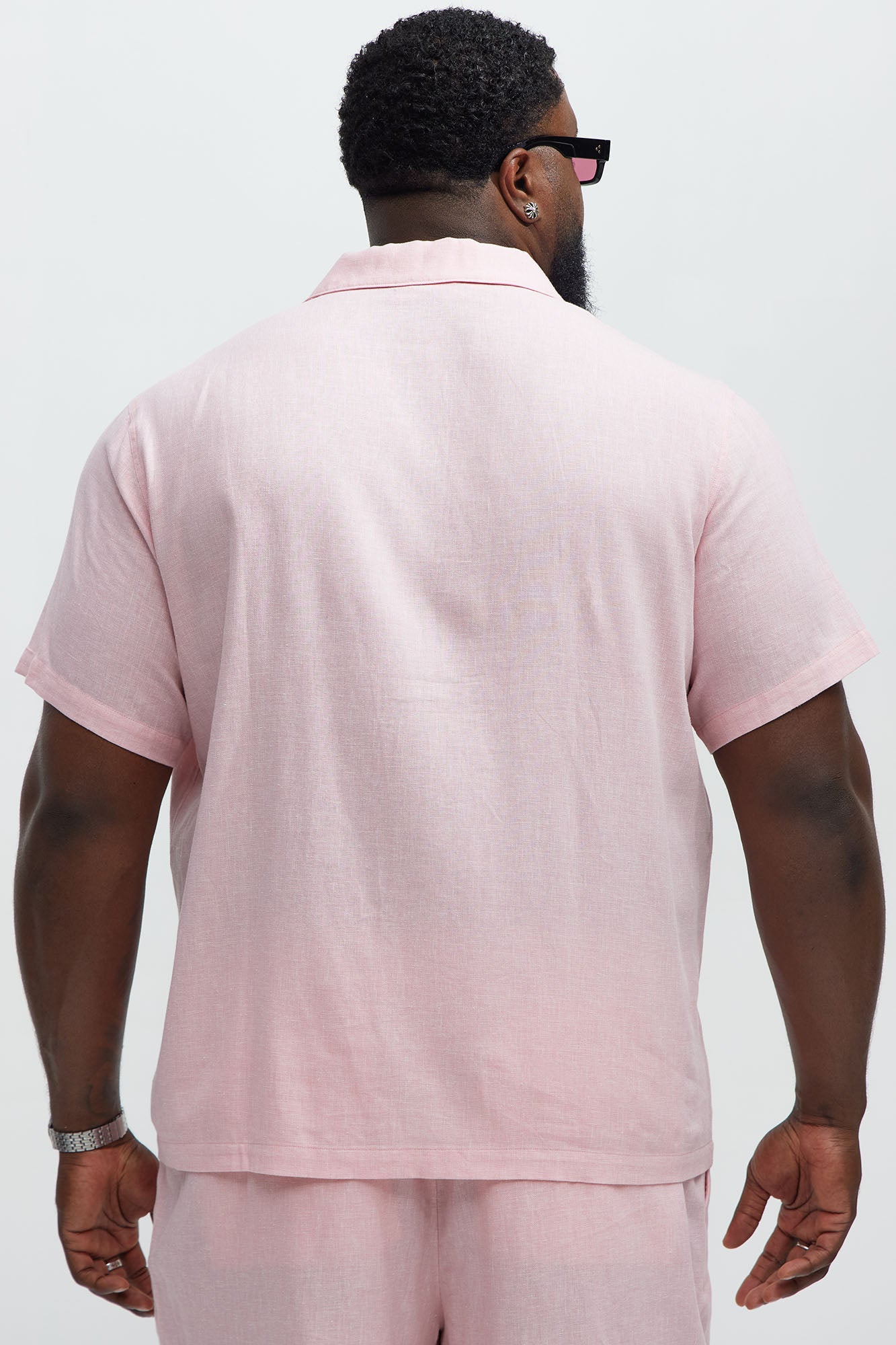 Bahamas Linen Shirt - Pink