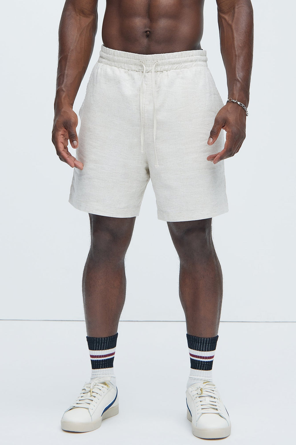 Bahamas Linen Shorts - Oatmeal