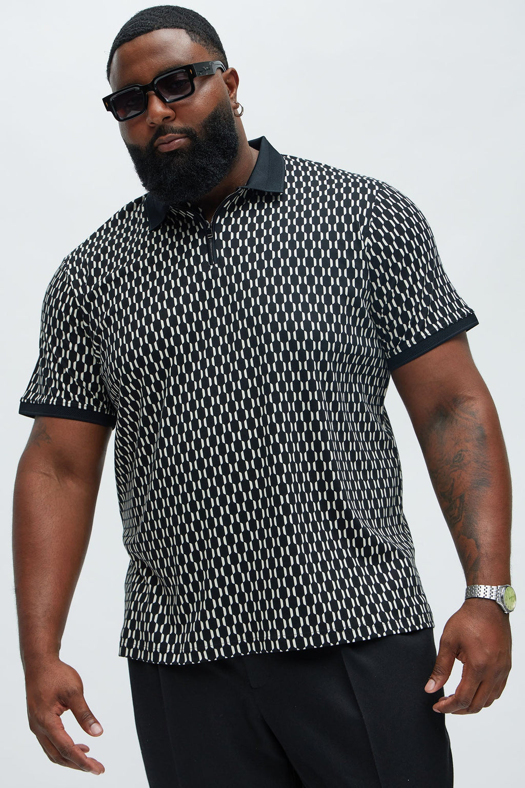 Interlocked Polo - Black