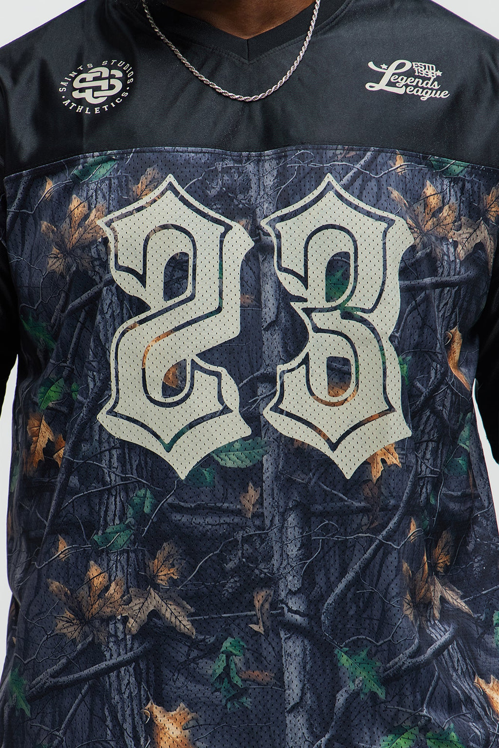 Saints Camo Short Sleeve Jersey - Black