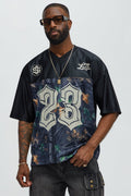 Saints Camo Short Sleeve Jersey - Black