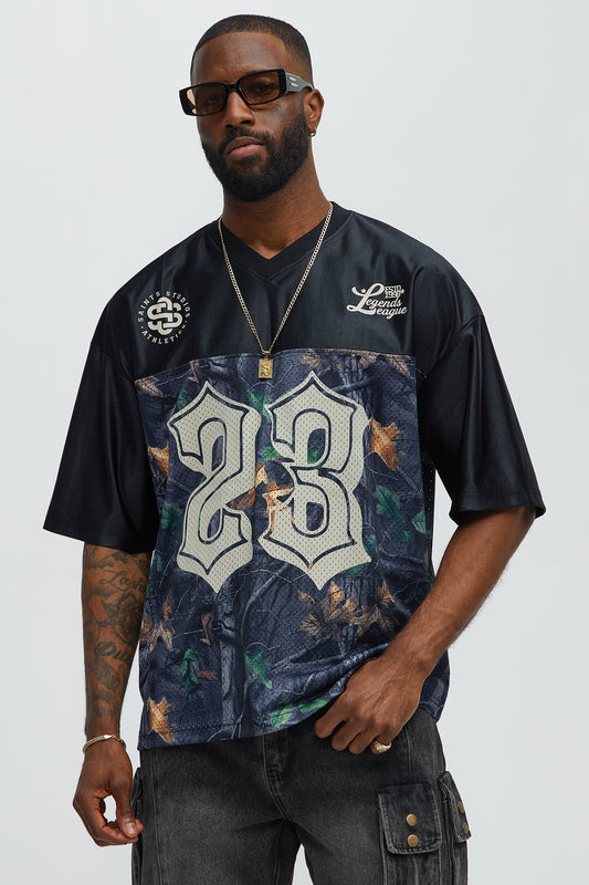 Saints Camo Short Sleeve Jersey - Black