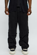 Maybe Next Time Zip Off Baggy Cargo Pants - Black