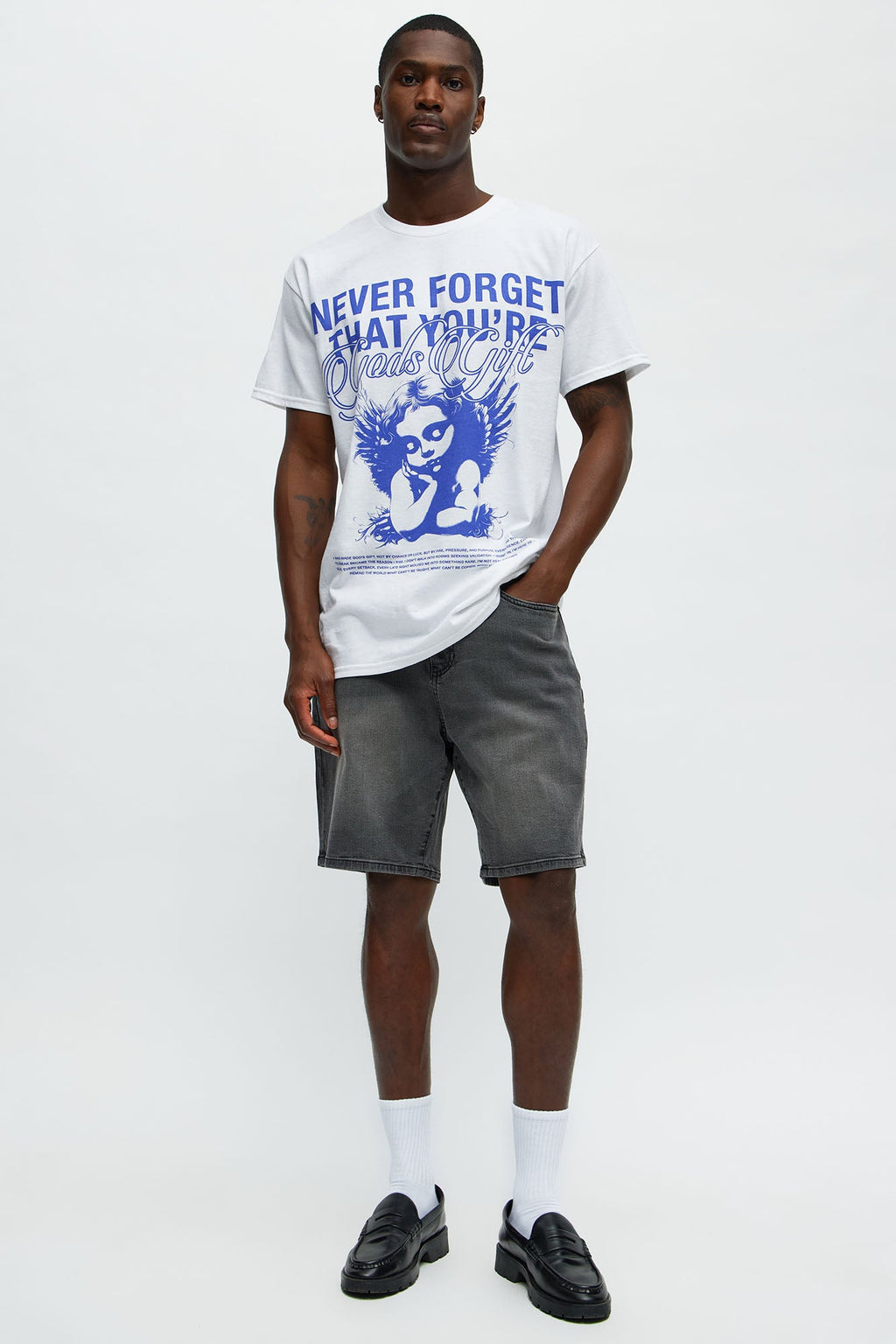 Cornell Slim Denim Shorts - Black Wash