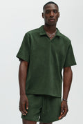 Easton Textured Polo Shirt - Green