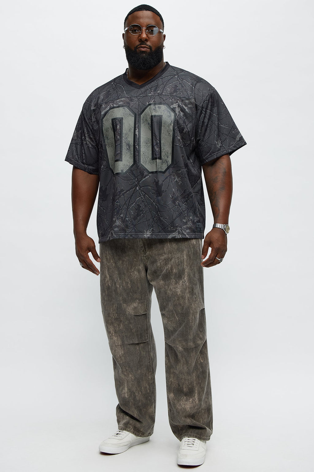 Short Sleeve Camo Jersey - Black