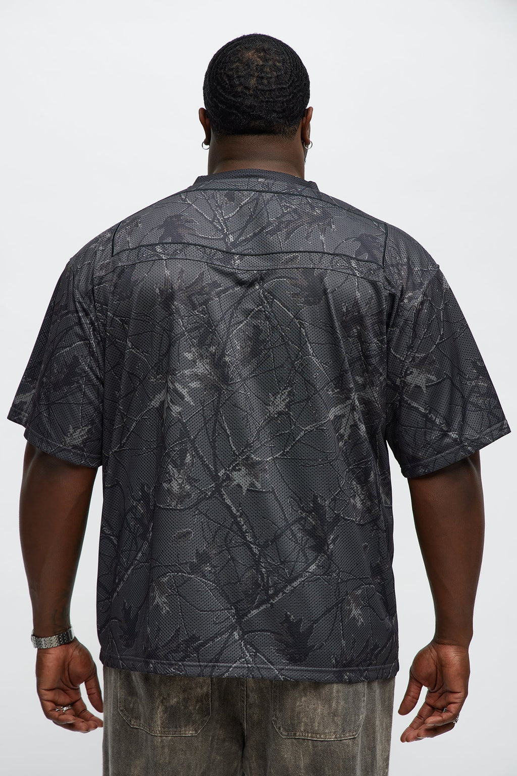 Short Sleeve Camo Jersey - Black