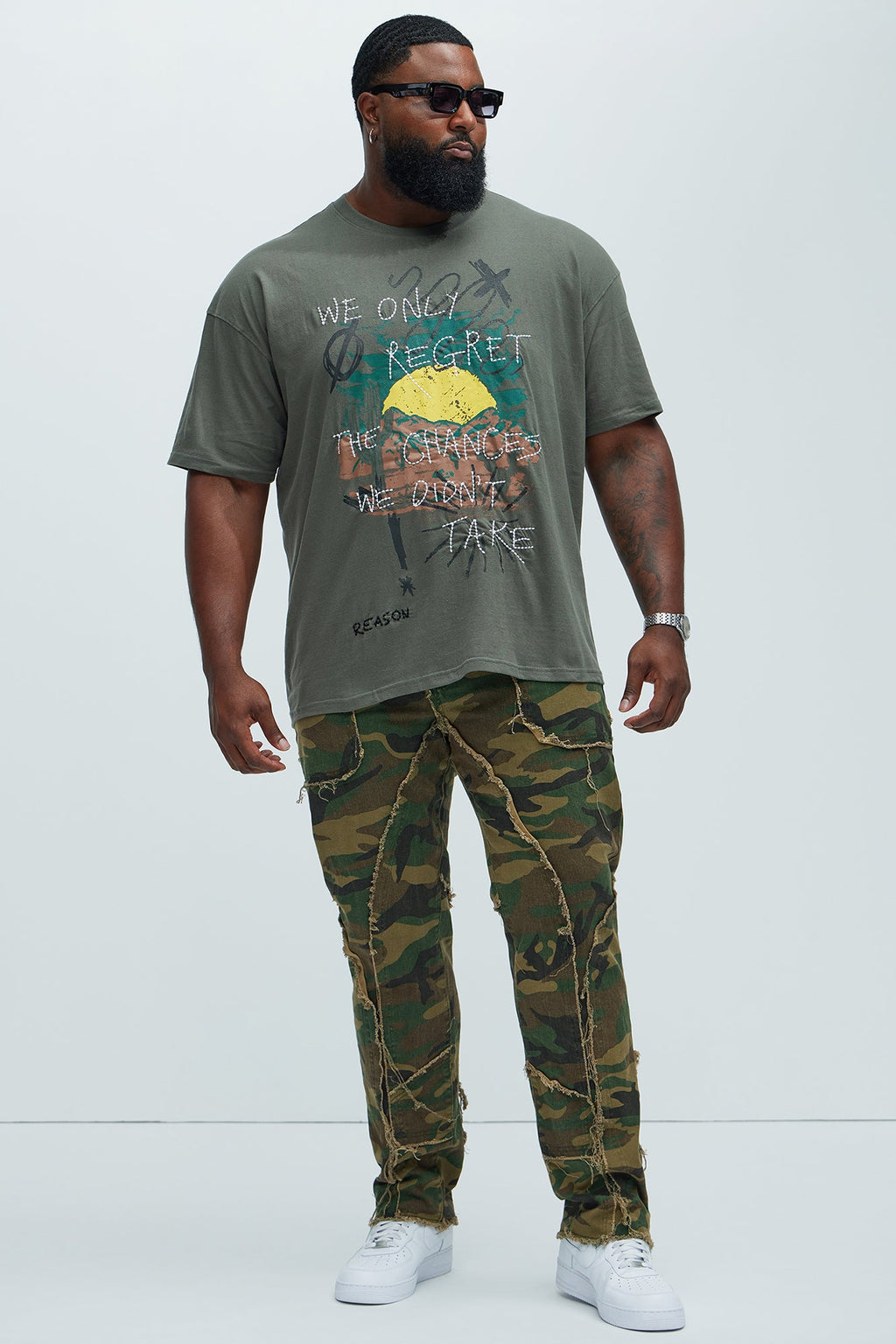 No Regrets Short Sleeve Tee - Olive