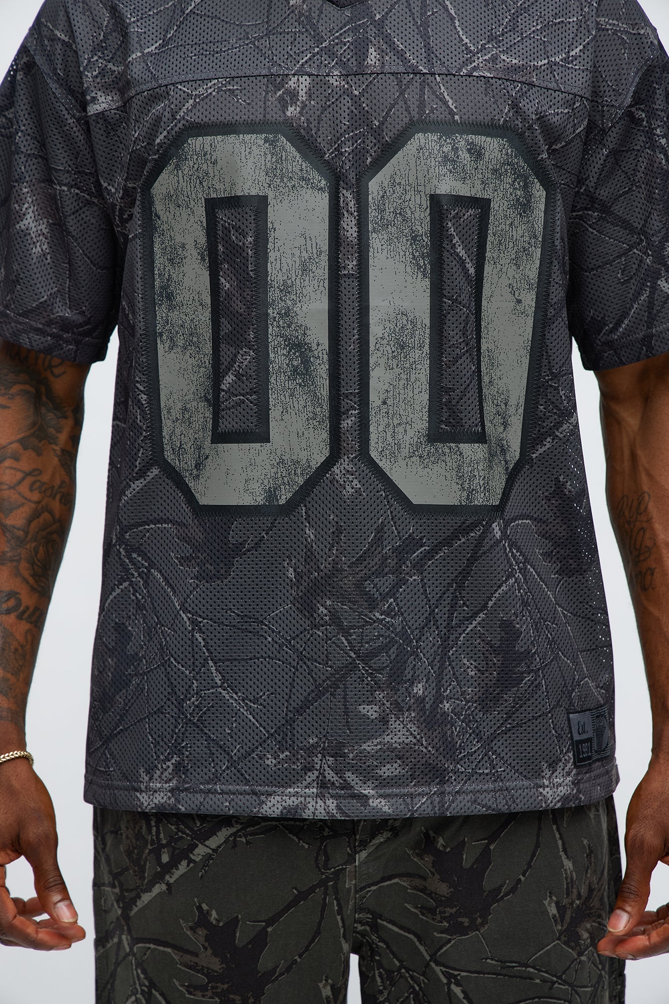 Short Sleeve Camo Jersey - Black