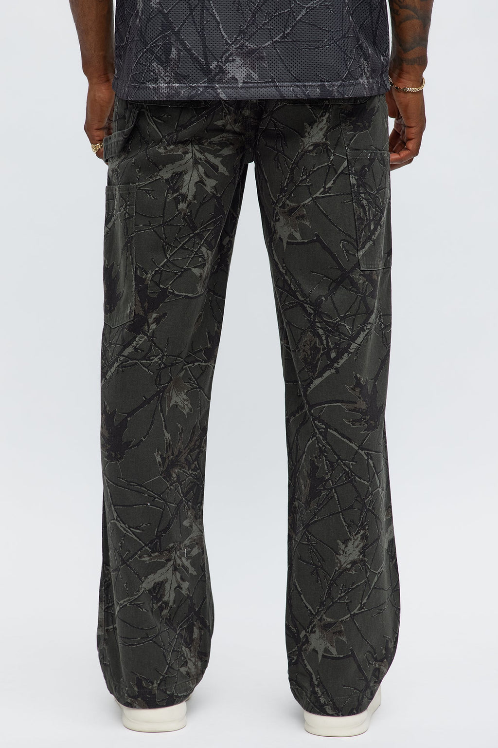 Straight Woodland Mirage Carpenter Pants - Black Wash