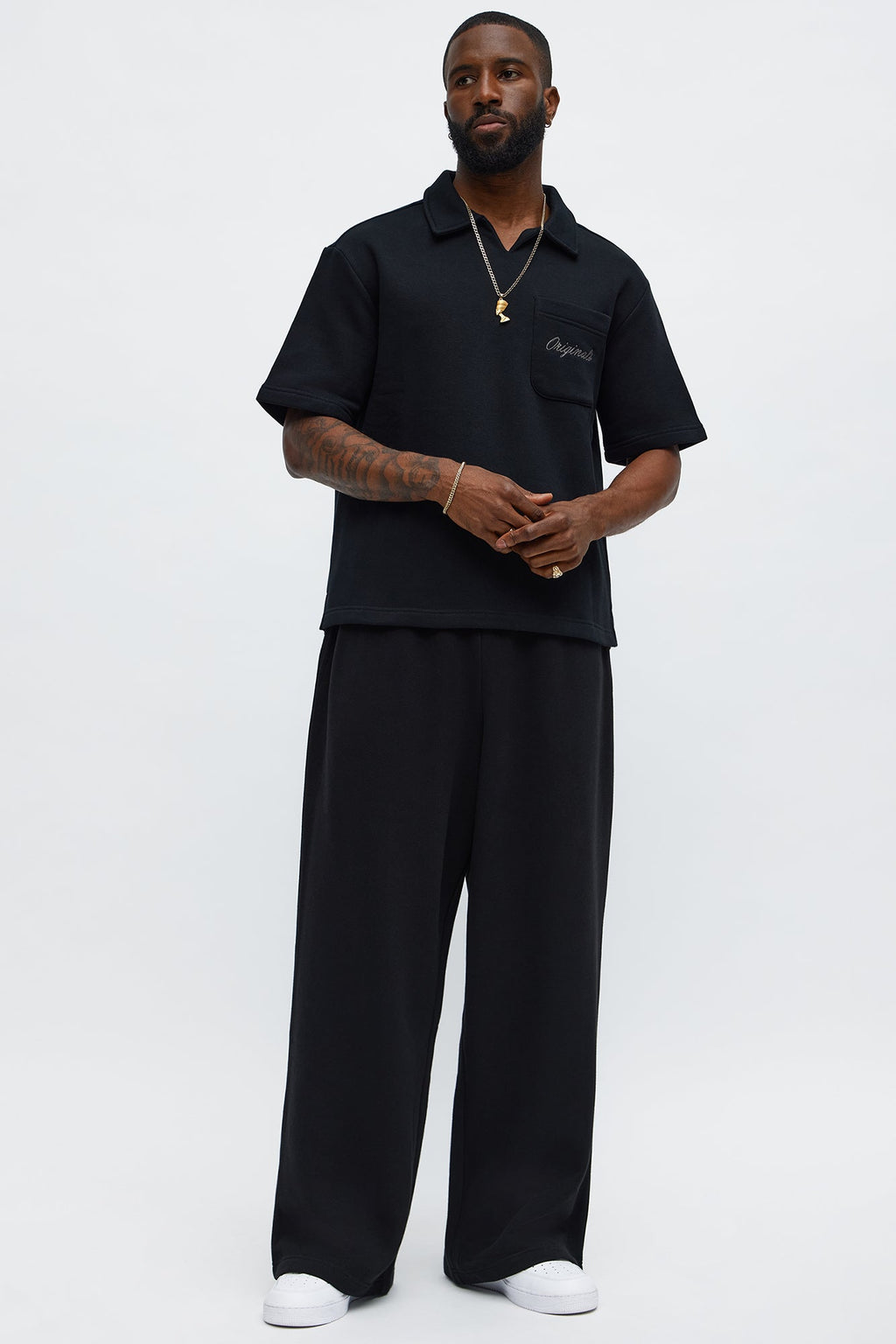 Tyson Happy Mistake Short Sleeve Polo - Black