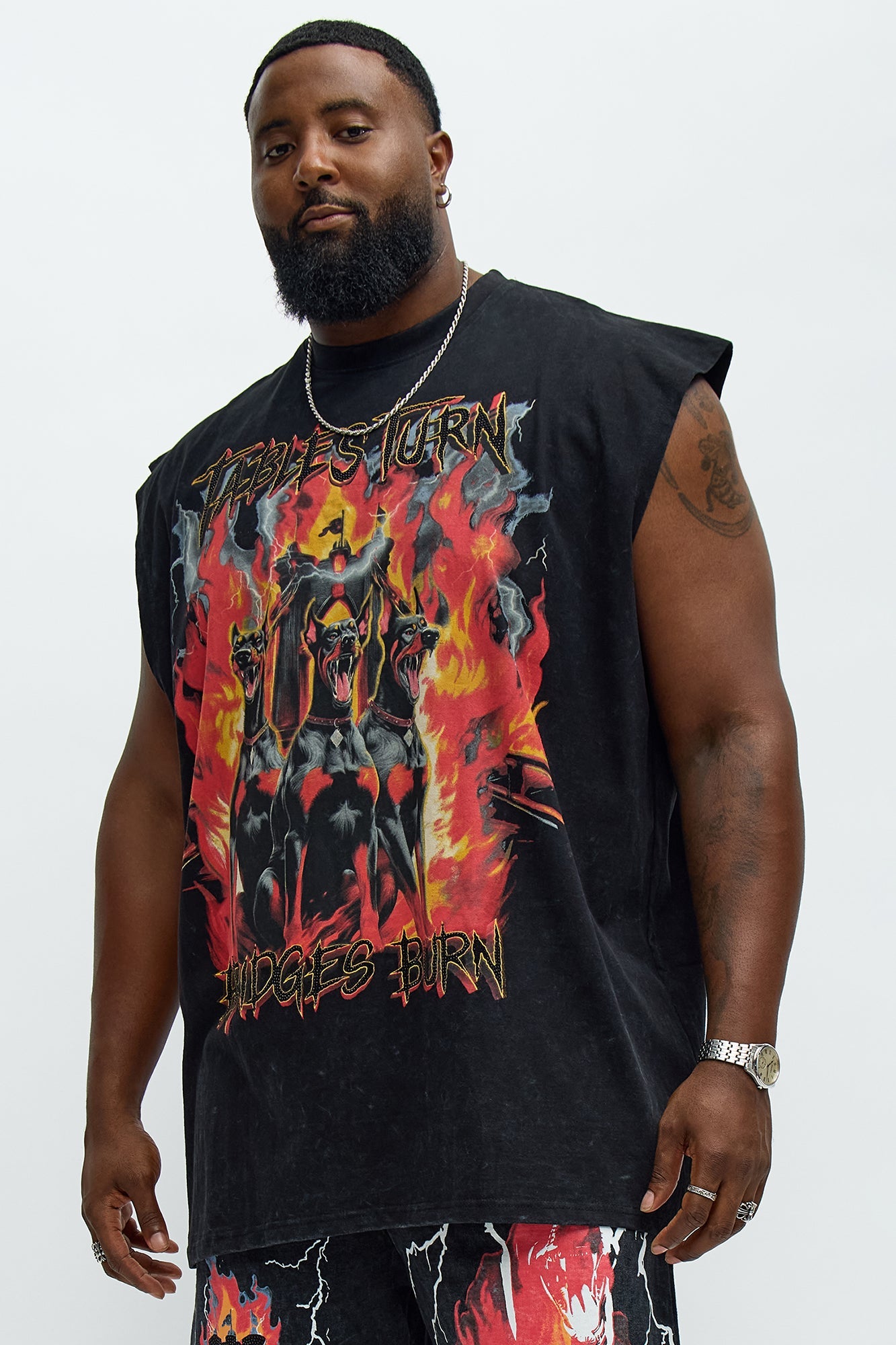 Bridges Burn Muscle Tee - Black