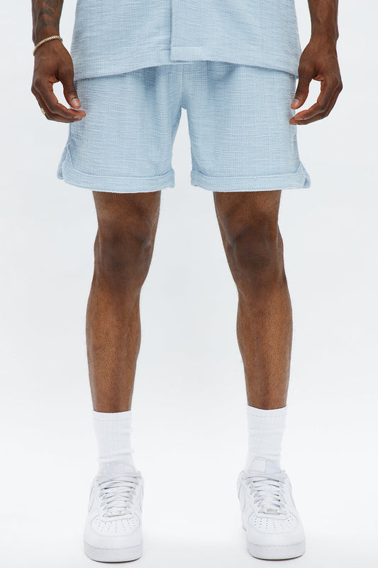 Dean Textured Short - Light Blue